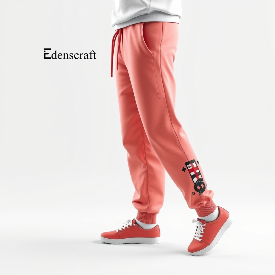 Activewear Lower Men's Essentials Winter Drawstring Closure 99% Cotton Polyester Blend Breathable Quick-Dry Printed Jogging