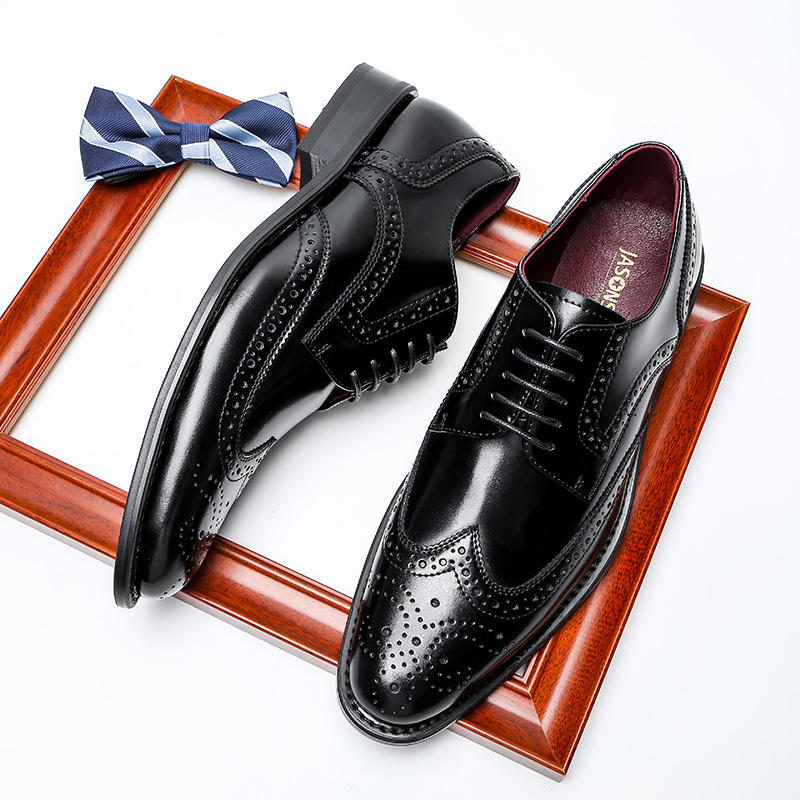 Fashion Walking Style Men Business Shoes Genuine Leather Men's Office Dress Shoes Oxfords 2025 Hot Selling Products
