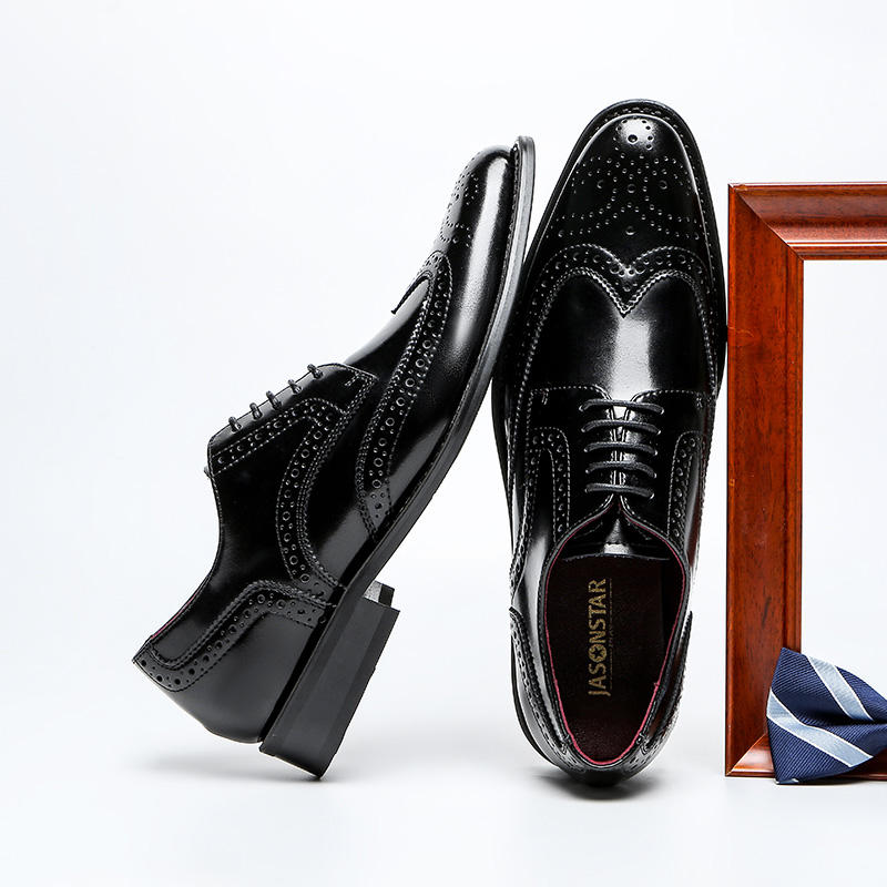 Fashion Walking Style Men Business Shoes Genuine Leather Men's Office Dress Shoes Oxfords 2025 Hot Selling Products
