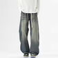 PantsKSTUN New Loose Jeans For Men Wide Leg Jeans Denim Pants Baggy Drawstring Washed Vintage Trousers Oversize Jeans Boys Young Man
