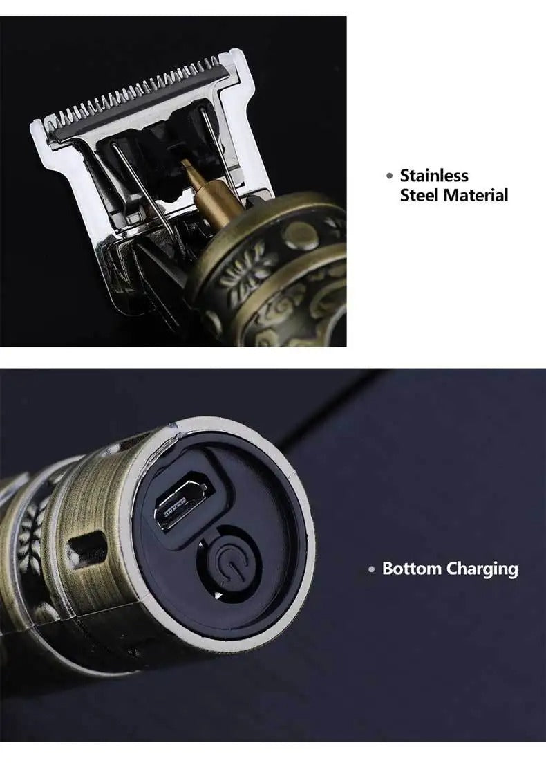 Retro T9 Original Haircutting Machine Set Jacket Trimmer Men's Electric Shaver Male Lence Professional Barber Shaver for Sensitive Areas