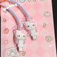 Cartoon Hello Kitty Charger Data Cable Case Protector And Winding Kit For 20W Fast Charger Adapter Phone Charger Case