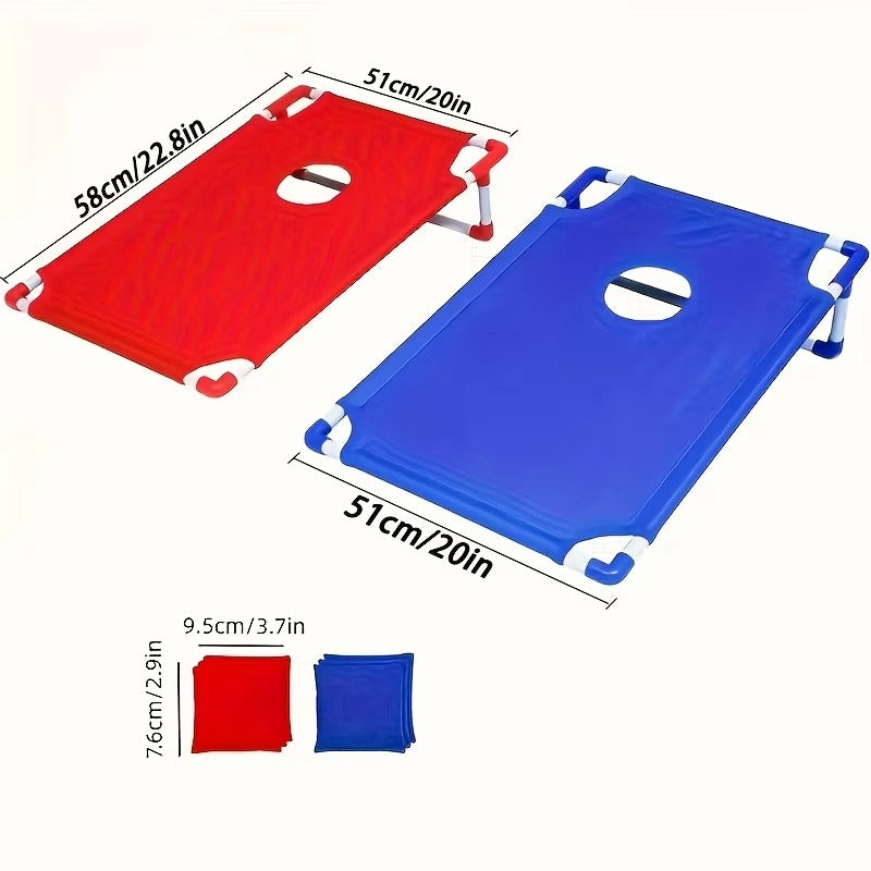 Camping game, adult family outdoor courtyard throwing game, portable corn hole set, corn hole outdoor game set
