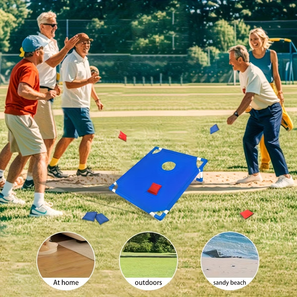 Camping game, adult family outdoor courtyard throwing game, portable corn hole set, corn hole outdoor game set
