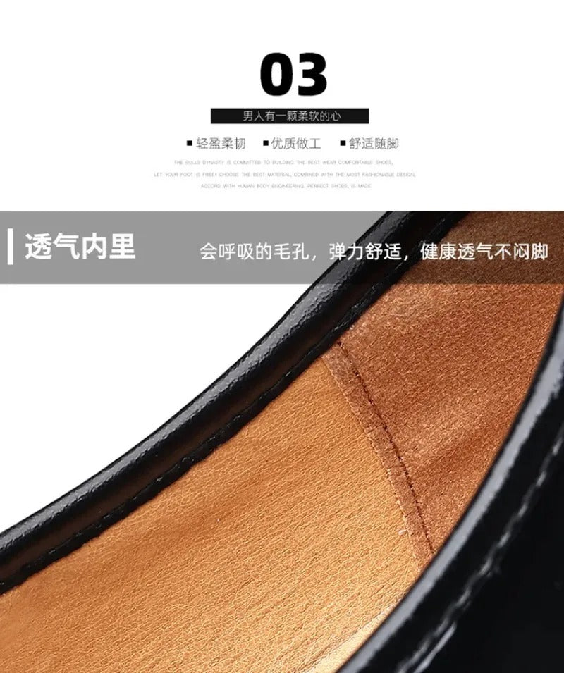 Mens Dress Shoes Formal Business Oxford High Gloss Patent Slip On Loafers Comfortable Casual Driving Boat Shoe For Men