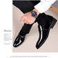 Mens Dress Shoes Formal Business Oxford High Gloss Patent Slip On Loafers Comfortable Casual Driving Boat Shoe For Men