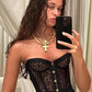 Spicy Girl Sexy Tight Corset Lace Hollow Sleeveless Strapless Summer Fashion Women Street Trendy Vest