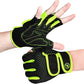 MOREOK Gym Gloves Non-Slip 3mm Padded Pull-Up Power Training Weightlifting Gloves Kettlebell Workout Exercise Fitness Gloves for Men