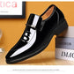 Mens Dress Shoes Formal Business Oxford High Gloss Patent Slip On Loafers Comfortable Casual Driving Boat Shoe For Men