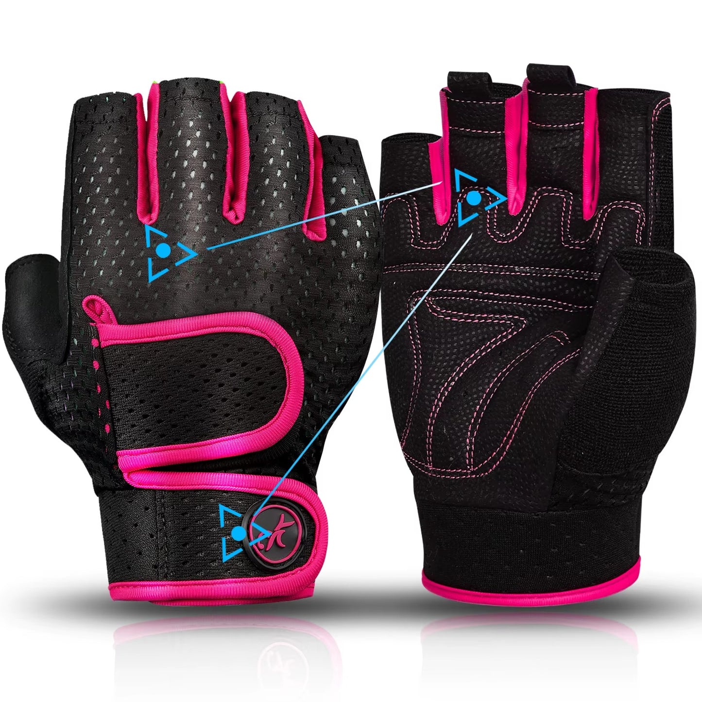 MOREOK Gym Gloves Non-Slip 3mm Padded Pull-Up Power Training Weightlifting Gloves Kettlebell Workout Exercise Fitness Gloves for Men