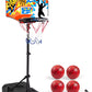 Joyfy LED Scoring Arcade Basketball Game with 4 Balls Adjustable Height 44"-55"Basketball Stand Hoop Toys Gift for Ages 3-12 Boy