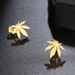 Stainless Steel Earrings Exquisite Maple Leaf Amulet Fashion Stud Earrings Classic Simple Earrings For Women Jewellery Party Gifts