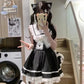 Y2k Aesthetic Lolita Style Bow Dress Shorts Set Japanese Women Gothic Lace Flare Sleeve Button Shirt Dress Punk Party Mini Dress