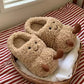 Couples Winter Home Slippers Fun Croissant Bread Design Thick Soled Anti Slip Cute Cotton Indoor Household Slipper For Men Women