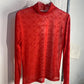 See Through Brand Women Tops Tulle Mesh Versatile Long Sleeve Moon Flocked Shirt Casual Thin Blouses Y2k Sexy Sheer Blusas 959P