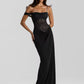 Mozision One Shoulder Lace See Through Sexy Maxi Dress Women Gown Fashion Off-shoulder Sleeveless Backless Club Long Dresses