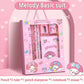 anrio 12PCS Kuromi Stationery Set Cinnamoroll My Melody Pencils Erasers Rulers Student School Supplies Study Stationery Gifts
