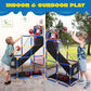 Joyfy LED Scoring Arcade Basketball Game with 4 Balls Adjustable Height 44"-55"Basketball Stand Hoop Toys Gift for Ages 3-12 Boy