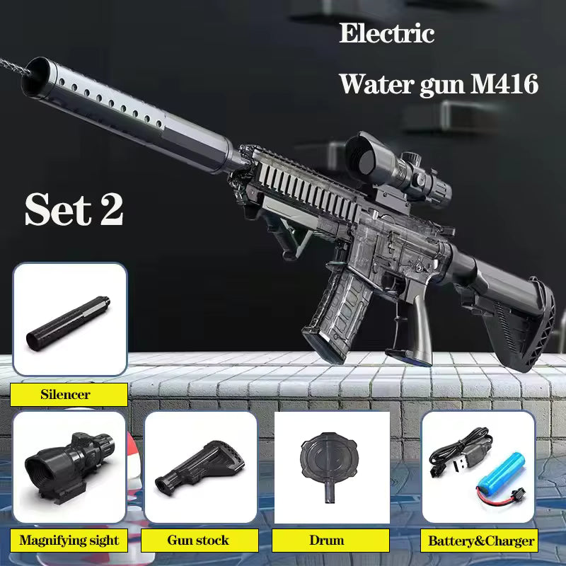 Hot selling mini handgun water gun, summer outdoor children's manual continuous firing toy water gun toy