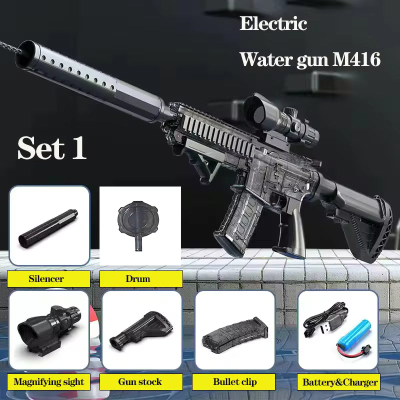 Hot selling mini handgun water gun, summer outdoor children's manual continuous firing toy water gun toy