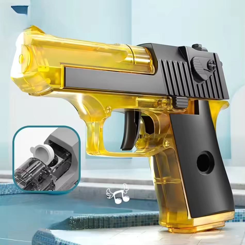 Hot selling mini handgun water gun, summer outdoor children's manual continuous firing toy water gun toy