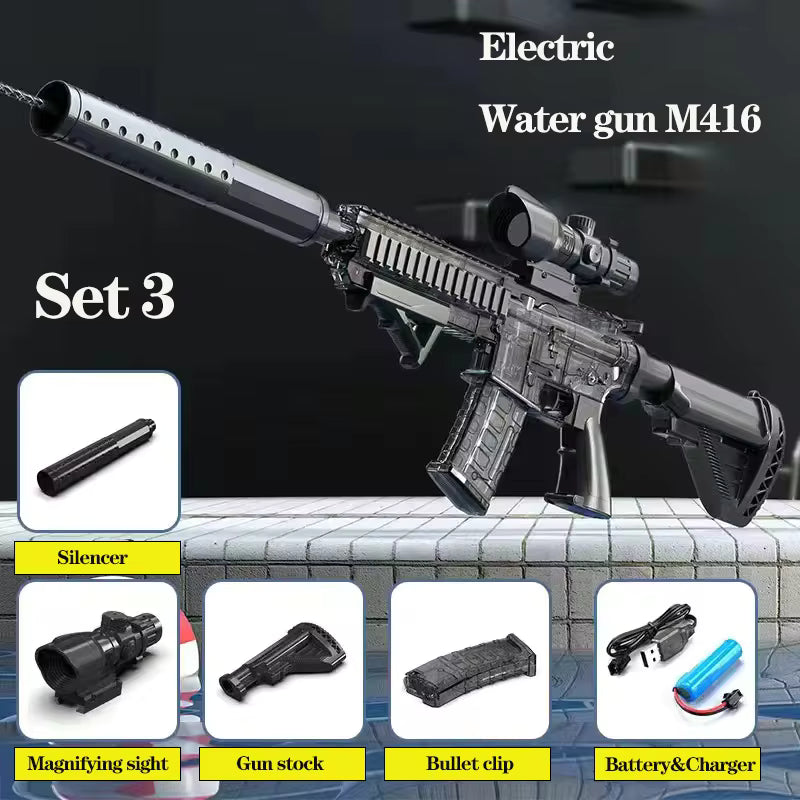 Hot selling mini handgun water gun, summer outdoor children's manual continuous firing toy water gun toy