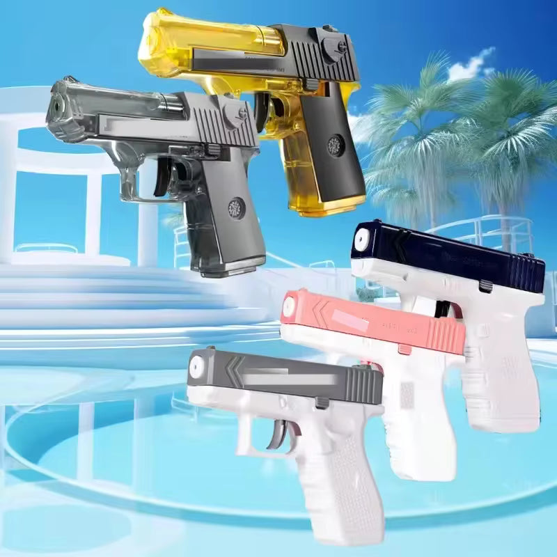 Hot selling mini handgun water gun, summer outdoor children's manual continuous firing toy water gun toy