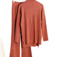 Autumn Winter 2 Pieces Women Sets Knitted Tracksuit Turtleneck Sweater and Straight Jogging Pants Suits