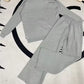 Autumn Winter 2 Pieces Women Sets Knitted Tracksuit Turtleneck Sweater and Straight Jogging Pants Suits