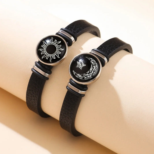 Glow in the Dark Sun Moon Star Pattern Glass Bead Couple Bracelet for Women and Men Luminous Matching Bangles Valentine's Jewelry 1 item for sale Sold by: HongTaiYang Store ( 4.9 | 10,000+ sold )