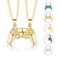 Magnetic Game Controller Necklace, Gold and Silver Color, PS4 Console Pendant, Valentine's Day Gift, 2 Pieces Per Set