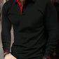 The new men's long-sleeved polo shirts for Spring/Autumn 2025 feature a casual and fashionable 3D pattern print.