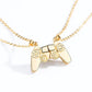 Magnetic Game Controller Necklace, Gold and Silver Color, PS4 Console Pendant, Valentine's Day Gift, 2 Pieces Per Set