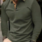 The new men's long-sleeved polo shirts for Spring/Autumn 2025 feature a casual and fashionable 3D pattern print.