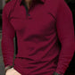The new men's long-sleeved polo shirts for Spring/Autumn 2025 feature a casual and fashionable 3D pattern print.