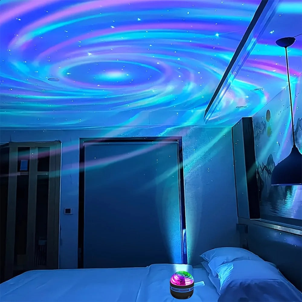 LED Night Lights Galaxy Projector Remote Control 5V USB Rechargeable Starry Sky Lamp DMX Sound Active 7 Modes for Kids Room Decor