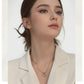 Dainty Gold Color Heat Love Pendant Collar Necklace Stainless Steel Exquisite Fashion Jewelry Best Gift for Her 2024