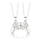 Magnetic Game Controller Necklace, Gold and Silver Color, PS4 Console Pendant, Valentine's Day Gift, 2 Pieces Per Set