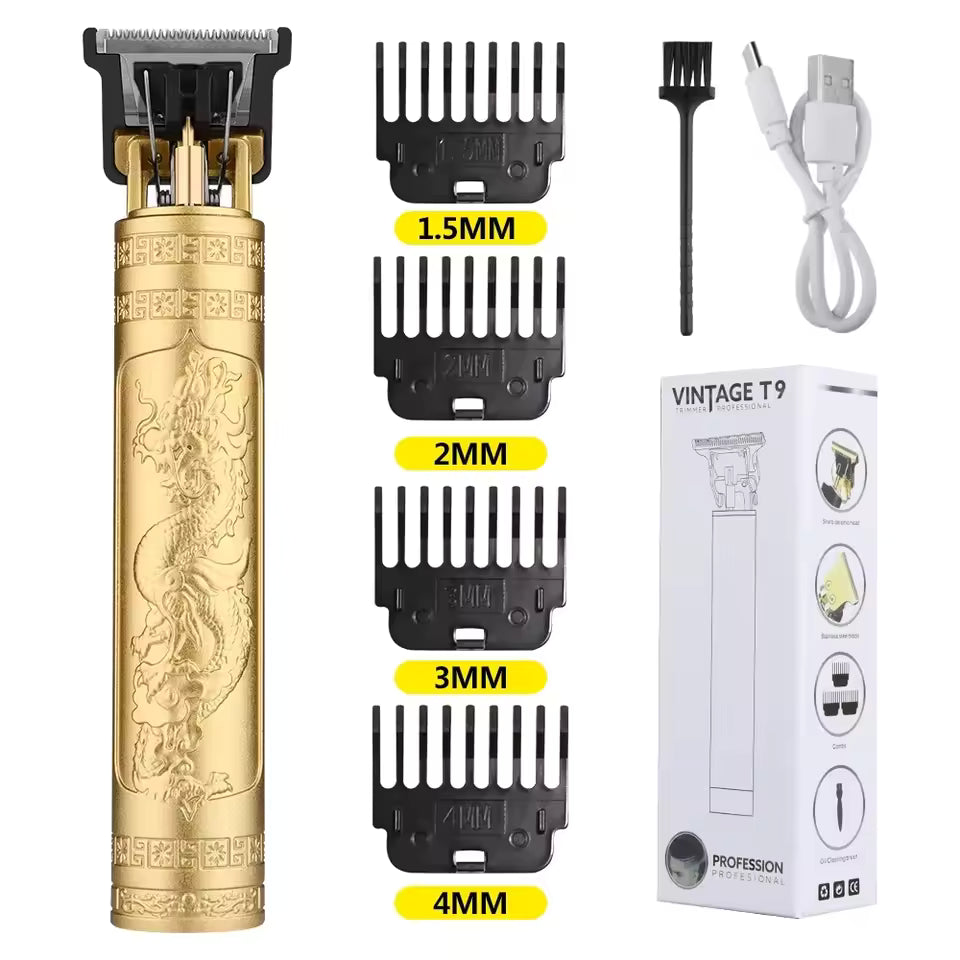 Retro T9 Original Haircutting Machine Set Jacket Trimmer Men's Electric Shaver Male Lence Professional Barber Shaver for Sensitive Areas