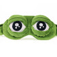 3D Frog Sleep Mask Natural Sleeping Eyeshade Women Men Creative Cartoon Soft Portable Blindfold Travel Office Eyepatch