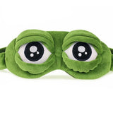 3D Frog Sleep Mask Natural Sleeping Eyeshade Women Men Creative Cartoon Soft Portable Blindfold Travel Office Eyepatch