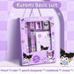 anrio 12PCS Kuromi Stationery Set Cinnamoroll My Melody Pencils Erasers Rulers Student School Supplies Study Stationery Gifts