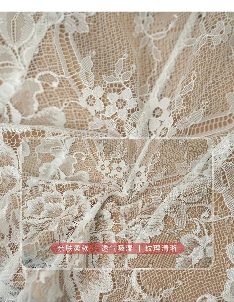 summer sexy hollowed-out blouse round collar lace shirt woman