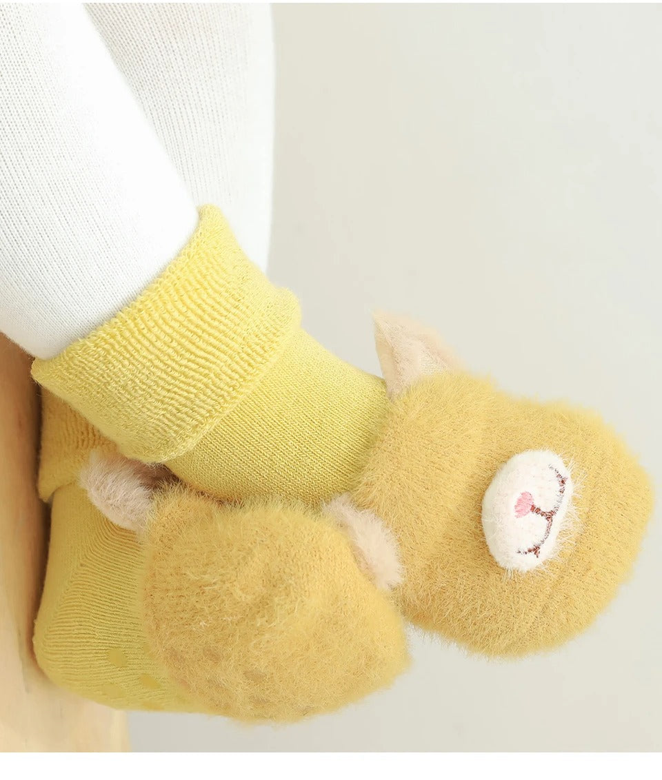 Baby Winter Cotton Anti Slip Long Socks Kid Child Toddler New born Infant Boy Girl Warm Terry Thick Thermal Animal Knee High Sock