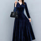 2024 Vintage Long Sleeve Women Sexy Midi Dresses Autumn Winter Velvet Thick Warm Dress Elegant Bodycon Party Night Maxi Vestidos