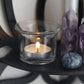 Wooden Lotus Hollow Decorative Rack Aromatherapy Organiser Essential Oil Candle Holder Wall Mounted Shelf Corner Shelf