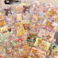 5Sheets Cartoon HelloKitty Rilakkuma Stickers Cartoon Anime Die-cutting Flashing Laser Sticker Decals DIY Handbooks Decoration