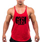 Gym Bodybuilding Tank Top Fashion Y-Back Suspender Vest Cotton Breathable Sleeveless Singlet Men's Fitness Muscle Sports Shirt