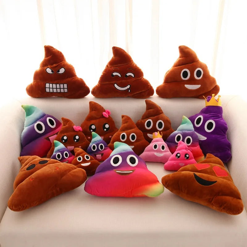 cartoon new expression poo plush toys cute funny quirky funny poop cushion