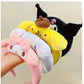 Kawaii Headband Sanrio My Melody Kuromi Cinnamoroll Pompom Purin Hair Accessories Anime Cute Cartoon Plush Headdress Girls Gift